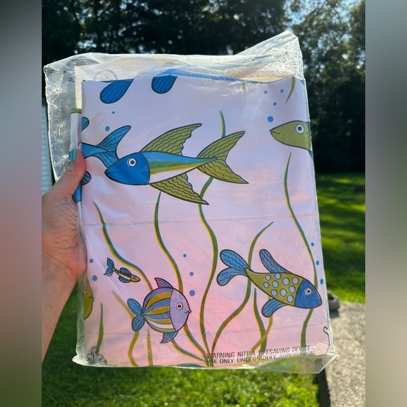 Vintage 1983 Intex The Wet Set Fish 3-Ring Pool.  54” x 12” #59431 NEW Sealed - Picture 2 of 6